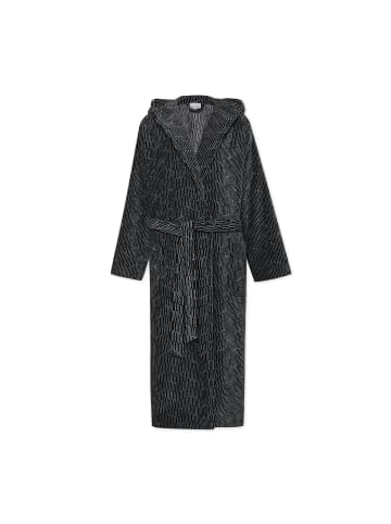 Möve Bademantel mit Kapuze Illusions in black/cashmere
