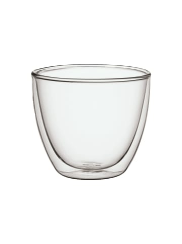 Villeroy & Boch 6er Set Doppelwandige Becher Manufacture Rock in Transparent 250 ml in transparent