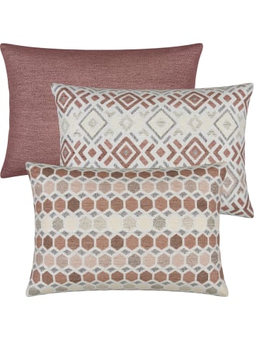 Erwin Müller Jacquard Kissenhülle 3er-Pack York in altrosé