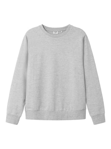 TWO SOON Sweatshirt in Light Grey Melange