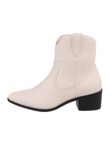 Ital-Design Stiefelette in Beige