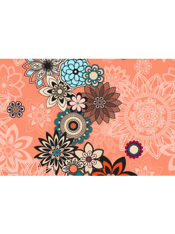 Cover-your-desk.de  Schreibtischunterlage – “Mandala mit Blüten“ (L)60 x (B)40 