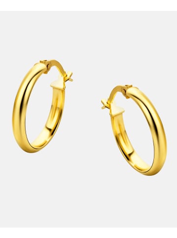 Diamant L'éternel Creolen aus 375 Gelbgold