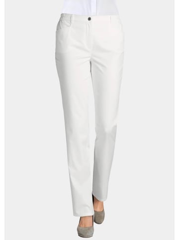 GOLDNER Leichte Baumwoll-Hose ANNA in cremeweiß