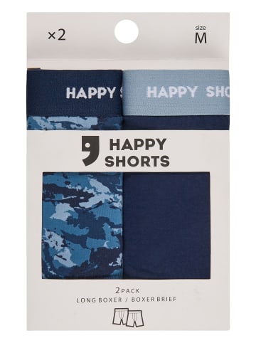 Happy Shorts Boxer Jersey Long in marine