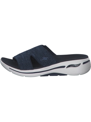 Skechers Plateau-Pantoletten in Navy