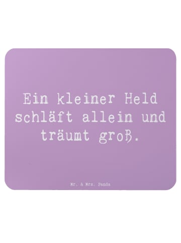 Mr. & Mrs. Panda Mousepad Spruch Alleine schlafen lernen mit Spruch in Lavendeltraum