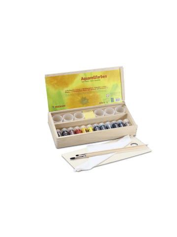 Stockmar Aquarellfarben im Holzkasten in Bunt