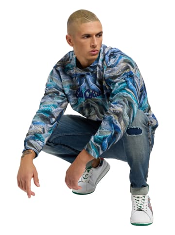 Carlo Colucci Sweatshirt Dotti in Petrol