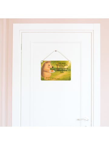 Mr. & Mrs. Panda wandtafel Igel Kuchenstück Design mit Spruch in Weiß