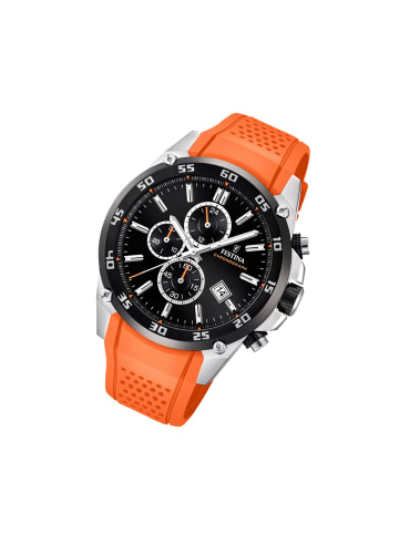 Festina Analog-Armbanduhr Festina The Originals orange extra groß (ca. 47mm)