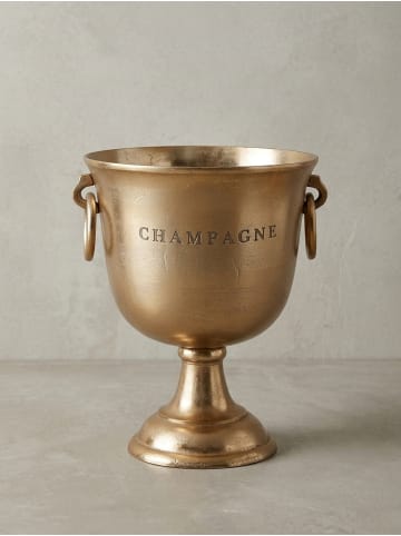 KADIMA DESIGN Champagnerkühler 28,5x37,5x28,5 cm Aluminium Massiv Sektkühler