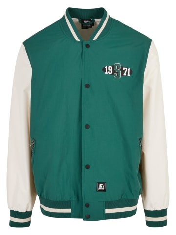 STARTER STARTER Herren Starter Nylon College Jacket in darkfreshgreen/palewhite