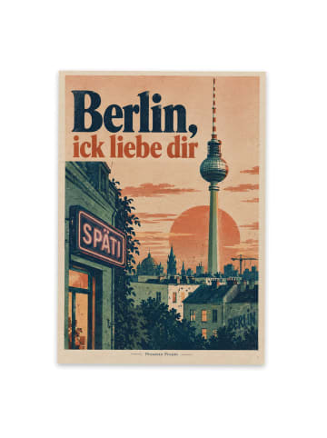 Mr. & Mrs. Panda Postkarte Berlin Fernsehturm urban Design mit S... in Weiß