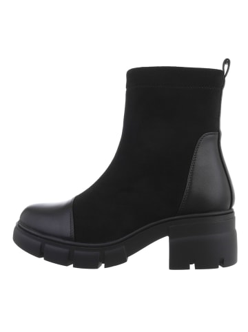 Ital-Design Stiefelette in Schwarz