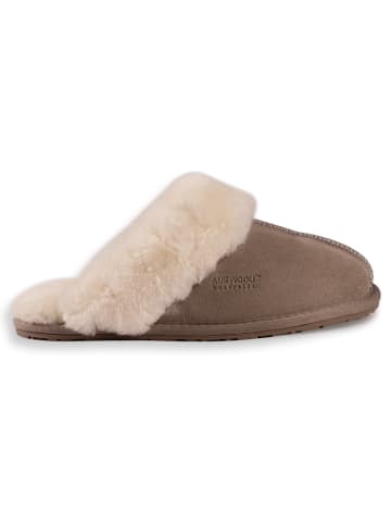 Aus Wooli Slipper Shelley in Light Grey