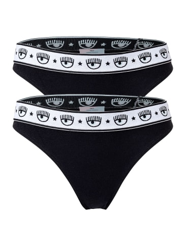 Chiara Ferragni Slip 2er Pack in Schwarz