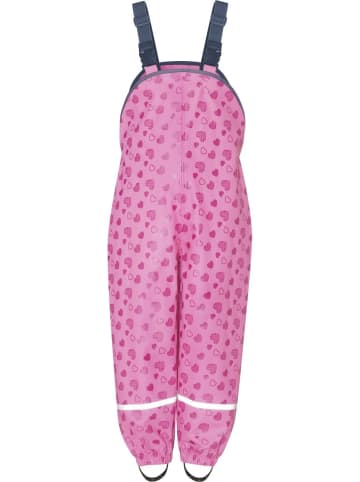 Playshoes Kinder Regenhose "Regenlatzhose mit Herzchen" in Pink