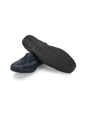 VITAFORM Hirschleder Mokassins in dunkelblau