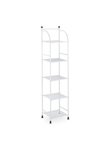 relaxdays Standregal in Weiß - (B)33 x (H)145 x (T)28 cm