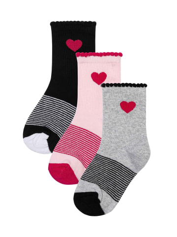Minoti 3er. Set: Kurzsocken KG SOCK 54 in rot