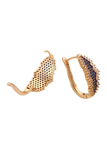 NAEMI Women Earrings in Rose Gold Navy