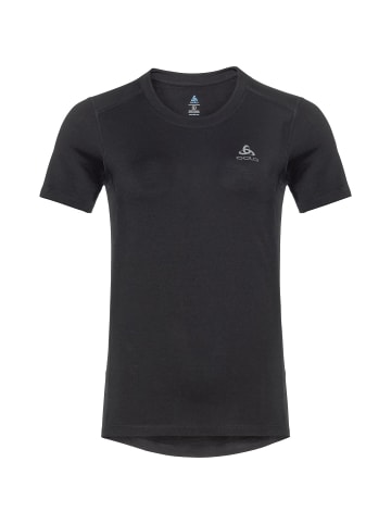 Odlo Funktionsshirt Crew Neck s/s Natural 100% Merino in Schwarz