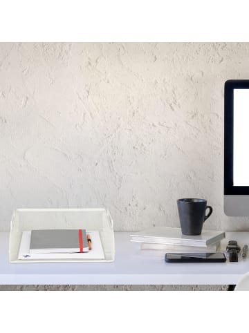 relaxdays 4x Dokumentenablage in Weiß