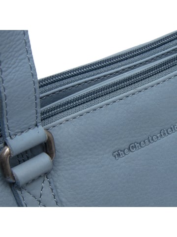 The Chesterfield Brand Marvos Schultertasche Leder 32 cm skyblue
