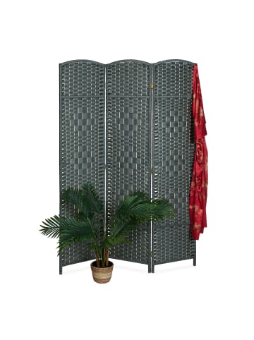 relaxdays Paravent in Grau - (B)120 x (H)170 cm