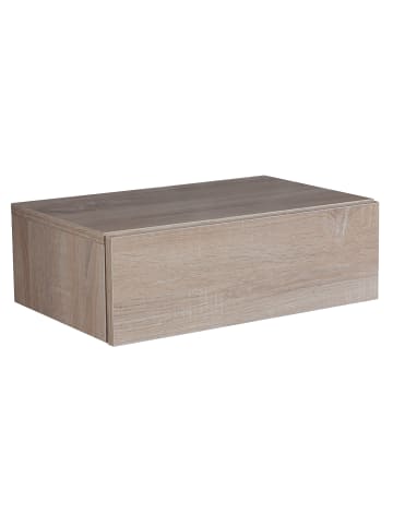 FineBuy Nachttisch in Grau / Spanplatte / 46x30x15