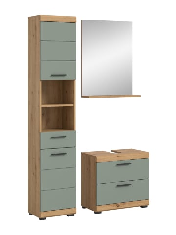 ebuy24 Badmöbelset Scout Staubgrün 112 x 34 cm