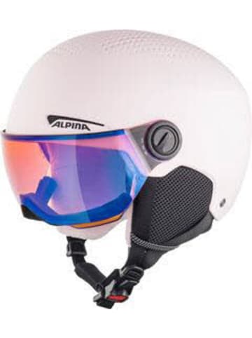 Alpina Skihelm mit Visier in rosa