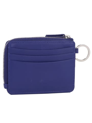 Braun Büffel Joy Kreditkartenetui RFID Schutz Leder 11 cm in indigo violet