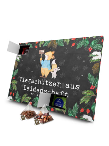 Mr. & Mrs. Panda Tee Adventskalender Tierschützer Leidenschaft m... in Kreidetafel