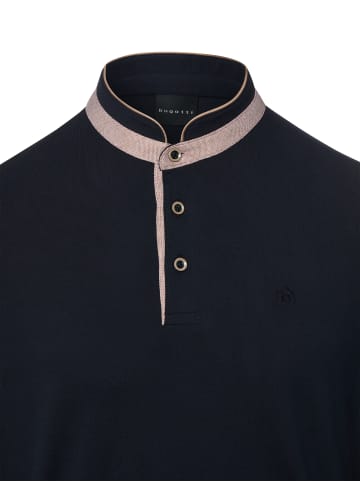 Bugatti Langarmshirt in marine