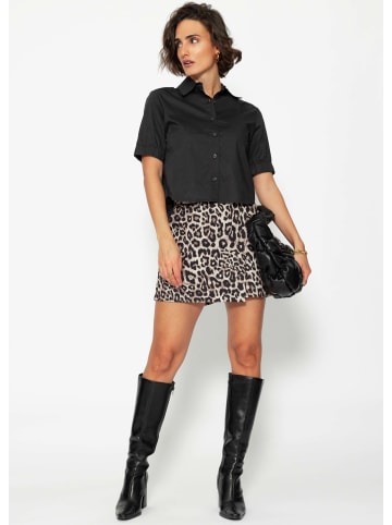 SASSYCLASSY Popeline Bluse in Schwarz