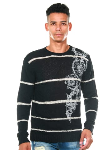 FIOCEO Pullover in schwarz