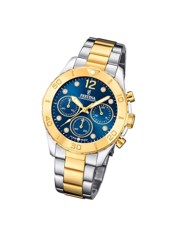 Festina Analog-Armbanduhr Festina Boyfriend silber, gold mittel (ca. 39mm)