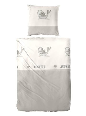 Hahn Bettwäsche Renforce Auszeit in beige