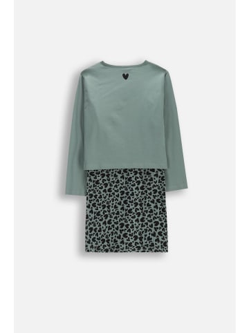 Coccodrillo Geripptes kleid 2 in 1 in grün