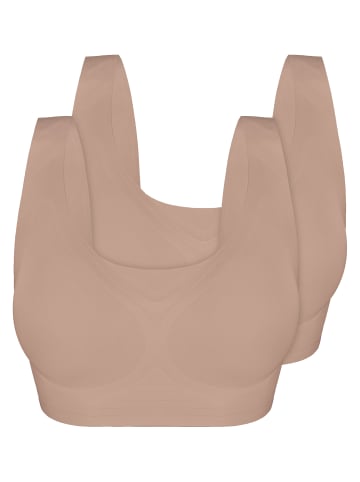 Sassa 2er Pack Bustier in sand