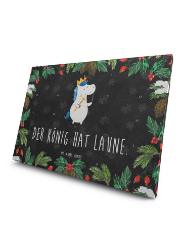 Mr. & Mrs. Panda Adventskalender Einhorn König mit Schwert mit S... in Kreidetafel
