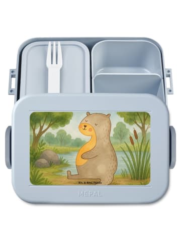 Mr. & Mrs. Panda MEPAL Bentobox Otter Bauch Design ohne Spruch in Blau Pastell