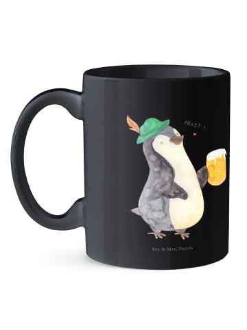 Mr. & Mrs. Panda Tasse Pinguin Bier ohne Spruch in Schwarz