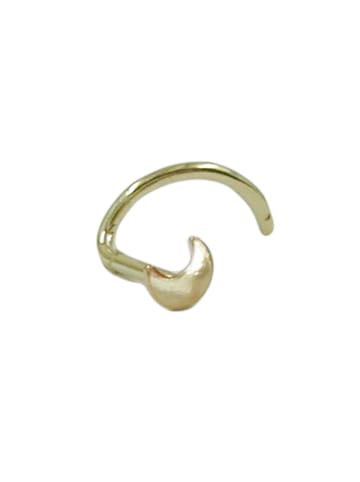 Gallay Nasenstecker 25mm Spirale mit kleinem Mond 14Kt GOLD in gold