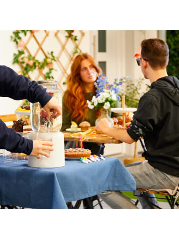 relaxdays Getränkespender in Transparent - 4 L