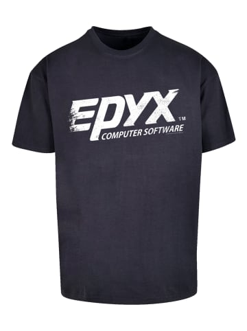 F4NT4STIC Heavy Oversize T-Shirt EPYX Logo WHT in marineblau