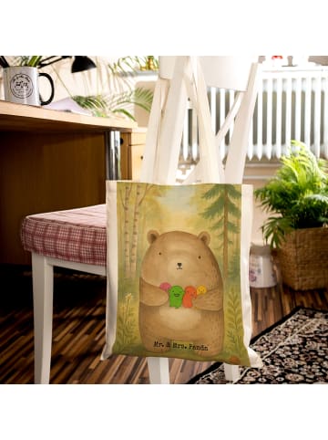Mr. & Mrs. Panda Henkeltasche Bär Gefühl Design ohne Spruch in Weiß