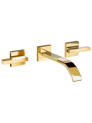Beliani Wasserhähne BERRACO in Gold - (W) 30 x (H) 9 x (L) 20 cm